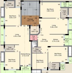 Project Image of 581.47 - 820.64 Sq.ft 2 BHK Apartment for buy in Matru Arpan