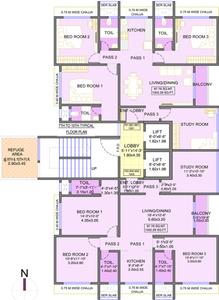 Project Image of 760.0 - 1026.0 Sq.ft 3 BHK Apartment for buy in Integrated Ahana