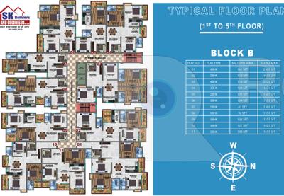 Project Image of 1151.0 - 2301.0 Sq.ft 2 BHK Apartment for buy in Sk Patliputra City