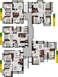Project Image of 1596.0 - 1794.0 Sq.ft 3 BHK Apartment for buy in Mahaveer Amber Woods