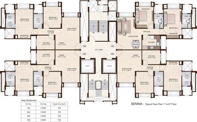 Project Image of 0.0 - 705.0 Sq.ft 2 BHK Apartment for buy in Hiranandani Senina