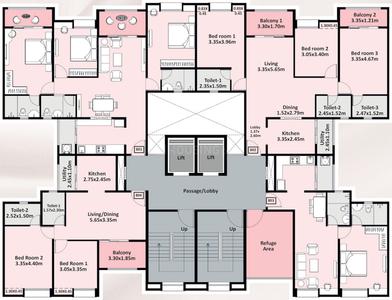 Project Image of 1050 Sq.ft 2 BHK Apartment / Flat for sale in Dhanori for Rs. 8800000