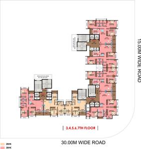 Project Image of 656.28 - 1070.36 Sq.ft 2 BHK Apartment for buy in Shreenathji Delta Riviera