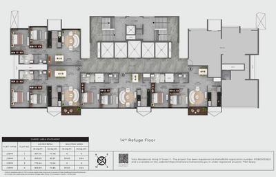 Project Image of 766.28 - 1170.8 Sq.ft 2 BHK Apartment for buy in Vista Residences Wing D Tower 3