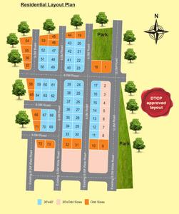 Project Image of 680.0 - 1778.0 Sq.ft Residential Plot Plot for buy in Vijayalakshmi Sai Ram Orchids