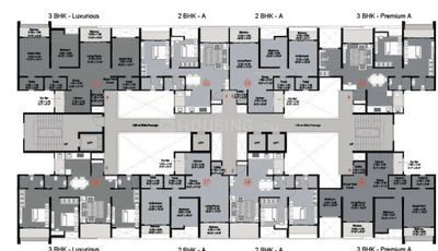 Project Image of 685.56 - 1076.0 Sq.ft 2 BHK Apartment for buy in Kohinoor West View Reserve II