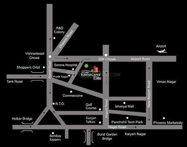Project Image of 1199 Sq.ft 2 BHK Apartment / Flat for sale in Yerawada for Rs. 10500000