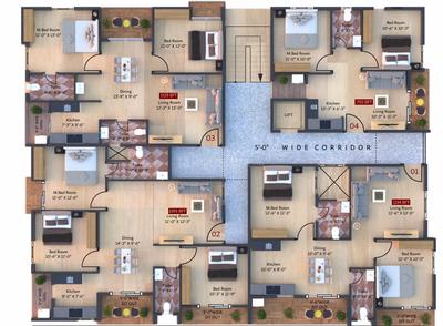Project Image of 702.0 - 1395.0 Sq.ft 2 BHK Apartment for buy in Habulus Sai Nivas