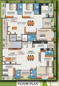 Project Image of 1700.0 - 1800.0 Sq.ft 3 BHK Apartment for buy in Sri Vinayaka Elegance