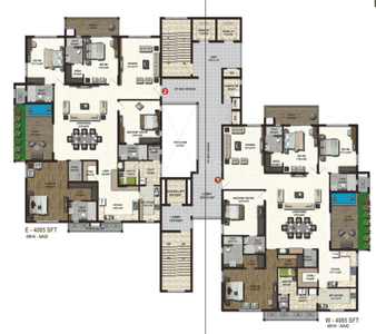Project Image of 1890.0 - 4085.0 Sq.ft 3 BHK Apartment for buy in Lansum Etania