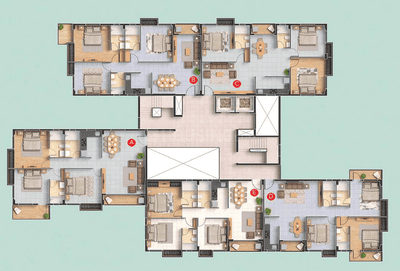 Project Image of 1529.0 - 1928.0 Sq.ft 3 BHK Apartment for buy in Anudip Grandeur