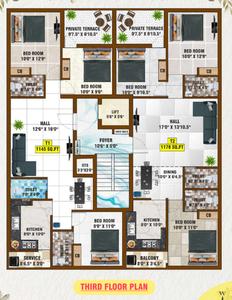 Project Image of 766.0 - 1178.0 Sq.ft 2 BHK Apartment for buy in Bharathi Sai Hazel Apartment