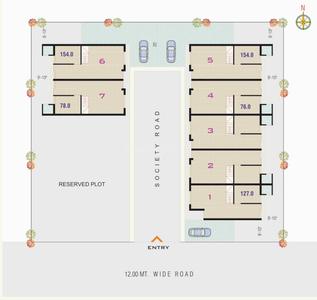 Project Image of 898.89 - 969.72 Sq.ft 4 BHK Villa for buy in Helly Upavan Villa