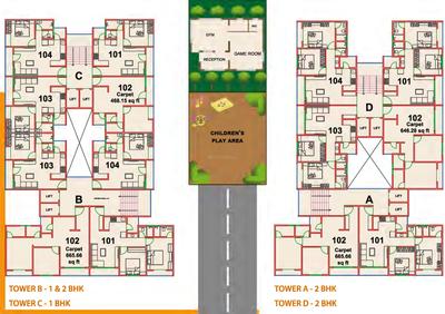 Project Image of 468.15 - 665.66 Sq.ft 1 BHK Apartment for buy in Vakratund Palms
