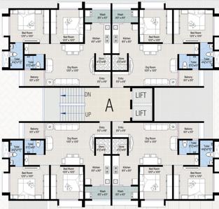 Project Image of 0.0 - 1350.0 Sq.ft 2 BHK Apartment for buy in Sanskruti Sky