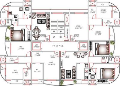 Project Image of 466.0 - 697.0 Sq.ft 1 BHK Apartment for buy in Arihant City Phase I D3 Building