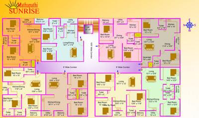 Project Image of 1270.0 - 1535.0 Sq.ft 2 BHK Apartment for buy in Mathapathi Sunrise