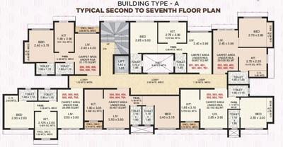 Project Image of 0.0 - 531.0 Sq.ft 2 BHK Apartment for buy in Rudis Sunanda Circle A Wing And C Wing Phase II