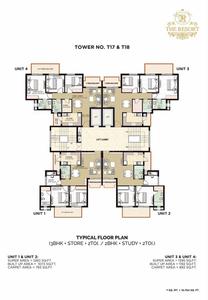 Project Image of 1300 Sq.ft 3 BHK Apartment / Flat for sale in New Chandigarh for Rs. 11500000