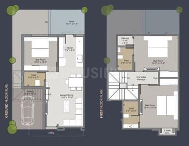 Project Image of 1200.0 - 1425.0 Sq.ft 3 BHK Villa for buy in Kamdhenu Woods