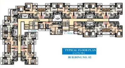 Bhagyashree Jai Malhar Apartment Phase II Building 1 A Wing Cluster Plan 1