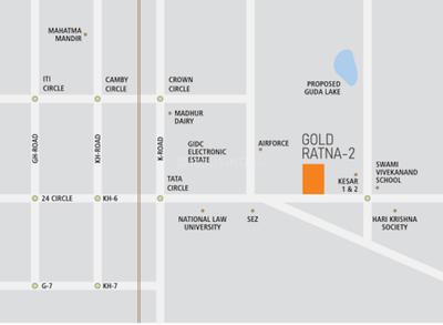 Project Image of 598.69 - 702.78 Sq.ft 2 BHK Apartment for buy in Shreeji Gold Ratna 2