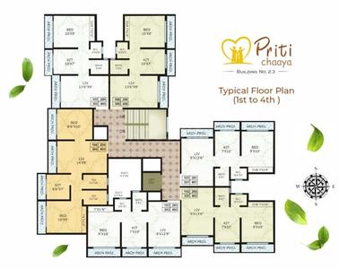 Project Image of 0.0 - 399.0 Sq.ft 1 BHK Apartment for buy in Priti Chaaya