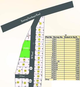 Project Image of 1500.0 - 2400.0 Sq.ft Residential Plot Plot for buy in Wisdom Sri Sathya Sai Nagar Extension IV