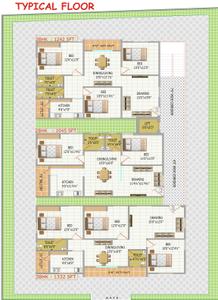 Project Image of 1045.0 - 1332.0 Sq.ft 2 BHK Apartment for buy in SS Navya Glass Emerald