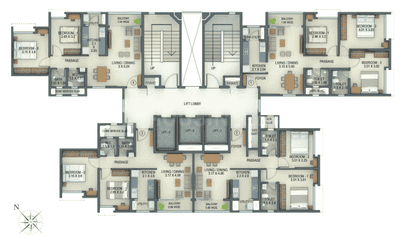 Project Image of 579.1 - 968.82 Sq.ft 2 BHK Apartment for buy in Tata Amantra Phase 2