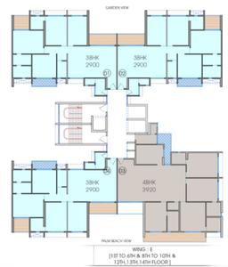 Project Image of 980 Sq.ft 2 BHK Apartment / Flat for sale in Nerul for Rs. 29000000