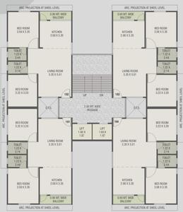 Project Image of 579.85 - 728.0 Sq.ft 2 BHK Apartment for buy in Shilp Aura