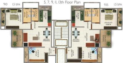 Project Image of 510.0 - 640.0 Sq.ft 1 BHK Apartment for buy in Tycoons Valley