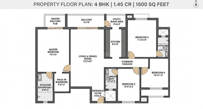 Project Image of 0.0 - 1400.0 Sq.ft 4 BHK Builder Floor for buy in Aakriti Infra Luxury Apartment