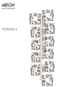 Project Image of 1310.0 - 1860.0 Sq.ft 2 BHK Apartment for buy in Ramky One Genext Towers