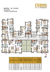 Project Image of 501.0 - 854.0 Sq.ft 2 BHK Apartment for buy in Eternia