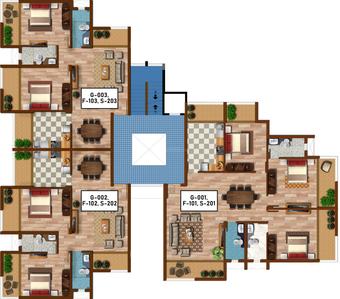 Project Image of 0.0 - 1066.0 Sq.ft 2 BHK Apartment for buy in Edcon Monte Verde Block A