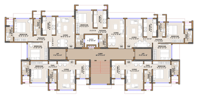 Project Image of 424.64 - 616.23 Sq.ft 1 BHK Apartment for buy in Shan Windsor