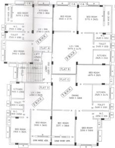 Project Image of 636.0 - 1016.0 Sq.ft 2 BHK Apartment for buy in SKB Kanak Tower