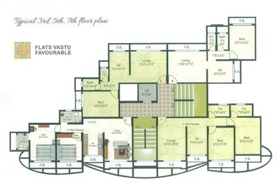 Project Image of 700.0 - 1100.0 Sq.ft 1 BHK Apartment for buy in Siddhi Mahalaxmi Shakun Solitaire