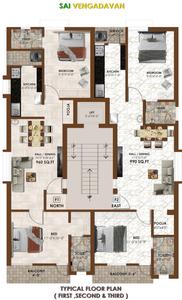 Project Image of 960.0 - 990.0 Sq.ft 2 BHK Apartment for buy in Sree Guru Sai Vengadavan