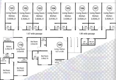 Project Image of 513 Sq.ft 2 BHK Apartment / Flat for sale in Waghodia Road for Rs. 2500000