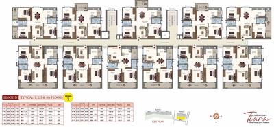 Project Image of 725.0 - 1890.0 Sq.ft 1 BHK Apartment for buy in Sai Raghavendras Tiara