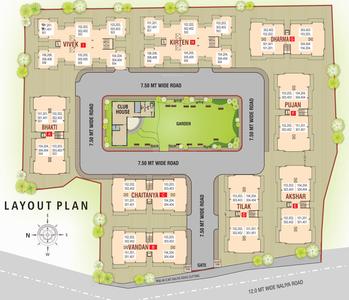 Yogi Developers Vadodara Swami Yogi Greens Residency Layout Plan 1