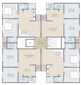 Project Image of 1125 Sq.ft 2 BHK Apartment / Flat for sale in Sayajipura for Rs. 2500000