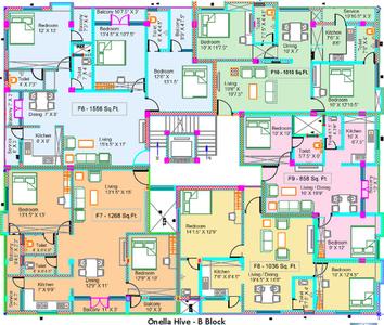 Project Image of 858.0 - 1556.0 Sq.ft 2 BHK Apartment for buy in Keerthi Promoters Onella Hive