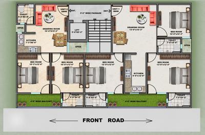 Project Image of 1120.0 - 1420.0 Sq.ft 2 BHK Apartment for buy in Swastik Residency