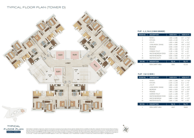 Project Image of 536.8 - 611.5 Sq.ft 2 BHK Apartment for buy in Avanya Tower D