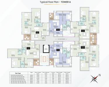 Project Image of 508.92 - 808.69 Sq.ft 2 BHK Apartment for buy in Yogesh Gandharv Nagari Building A3 Wing A B