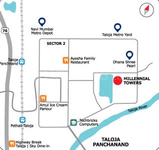 Project Image of 342.4 - 566.72 Sq.ft 1 BHK Apartment for buy in FSK Millennial Towers